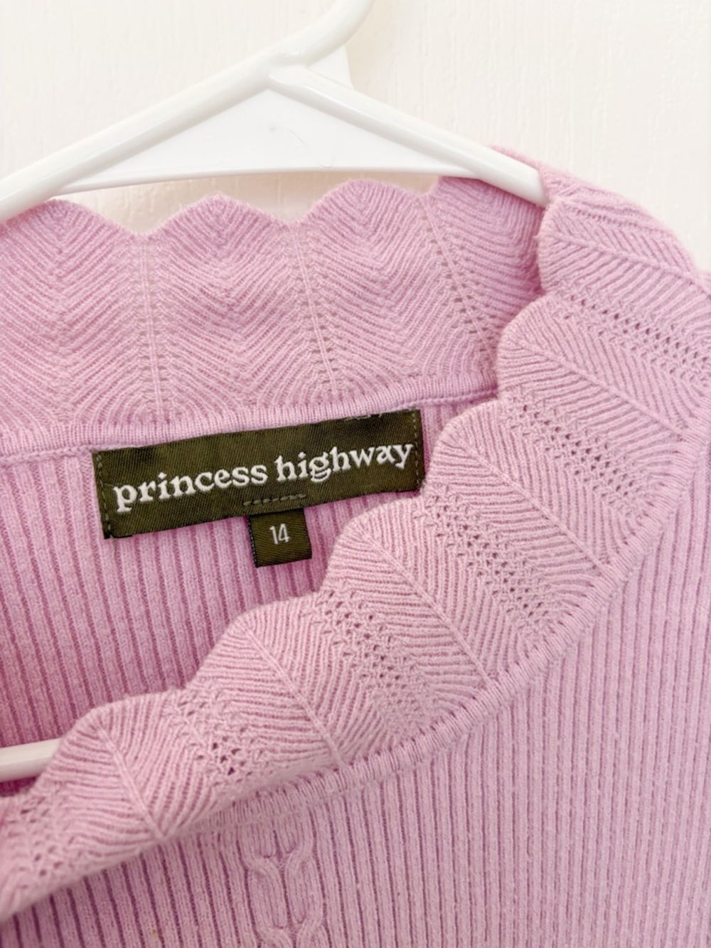 Princess Highway Lavender Mock Neck Top - Picture 3 of 3